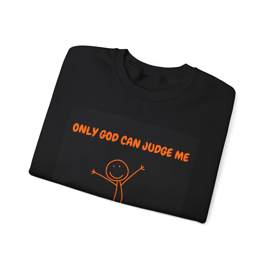 Funny Mom Sweatshirt, Casual Crewneck, Gift for Moms, Parenting Humor, Only God Can Judge Me Sweatshirt